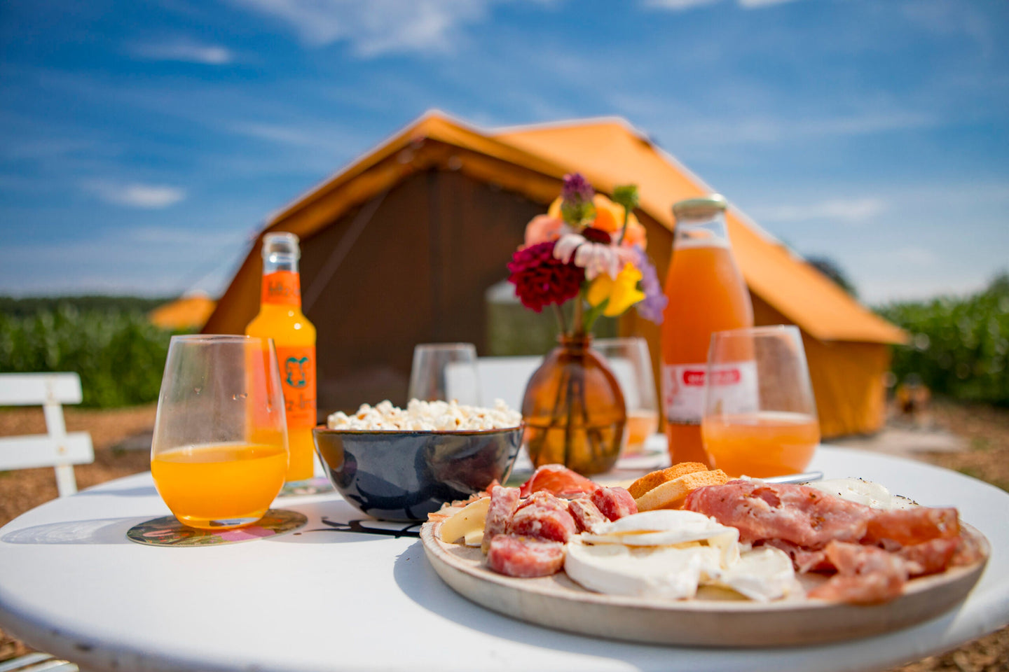 Maïsterplan - Overnachting in een glamping tent met ontbijt - afbeelding 3