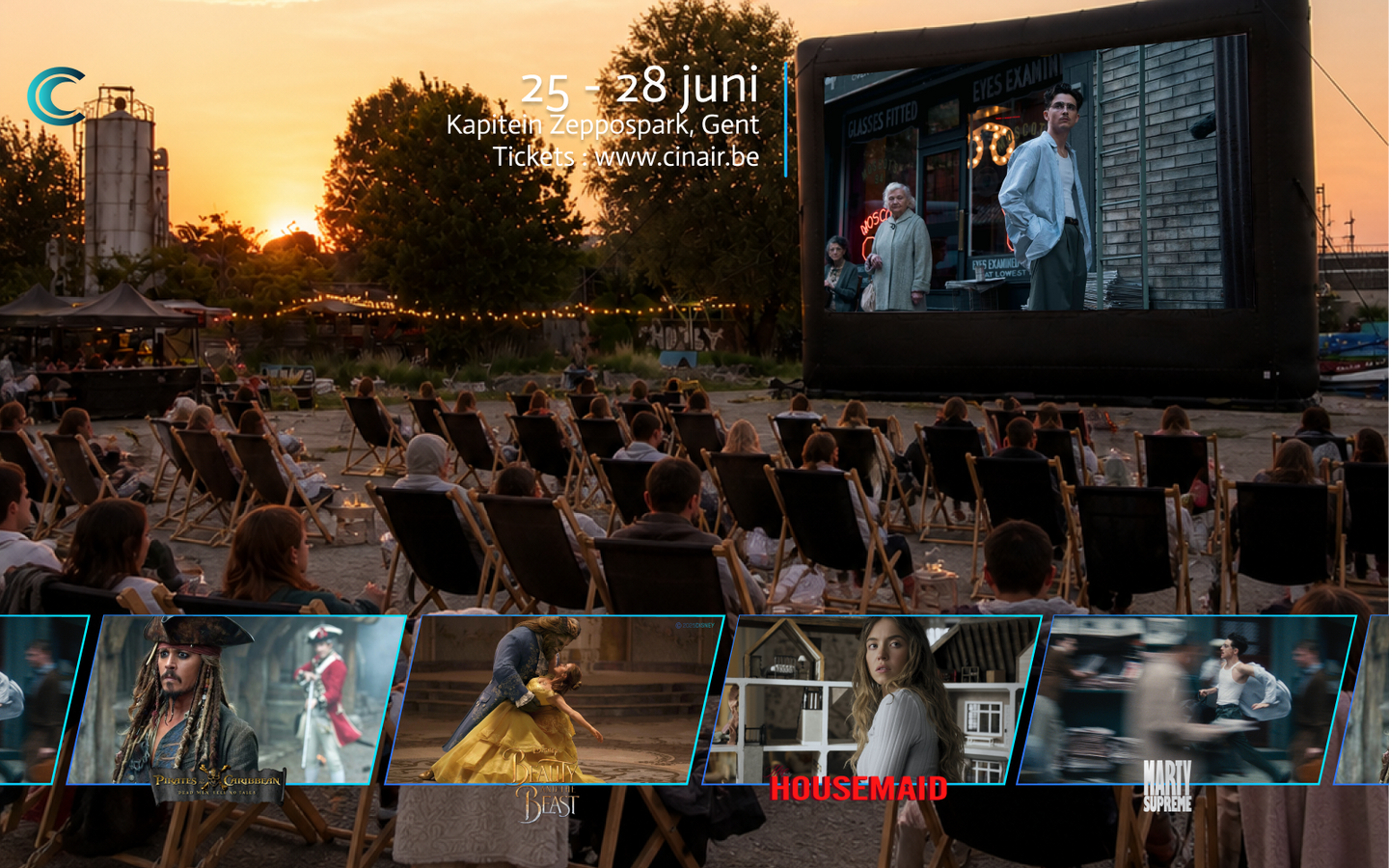 Cinair openluchtcinema (Gent) incl. extra snack - afbeelding 1